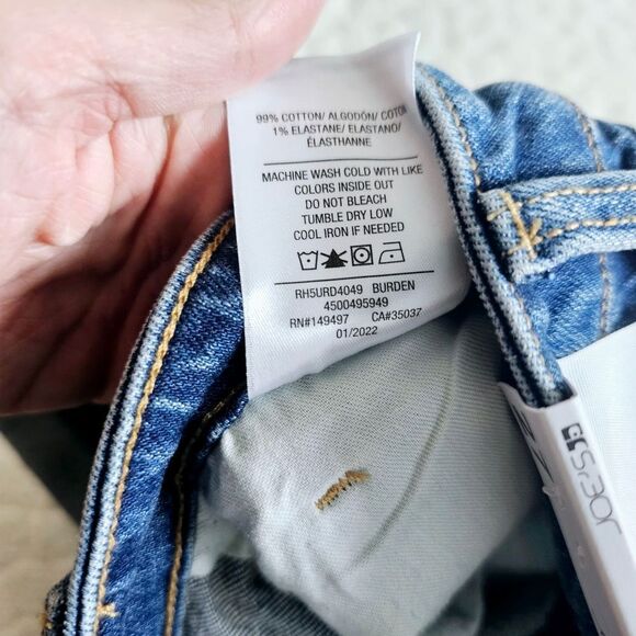 NEW Joe's Jeans denim shorts rolled hem stretch 27 Burden - Picture 5 of 9